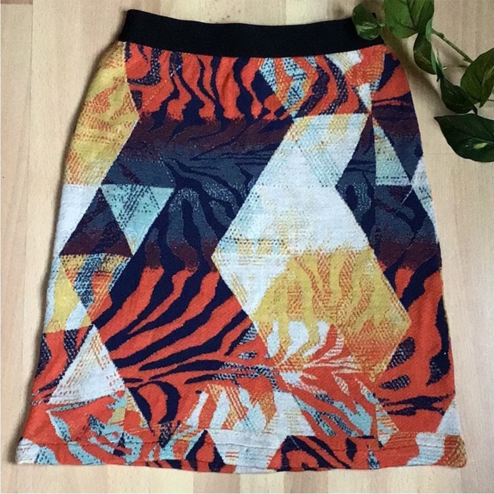 Anthropologie x Aldo Martins Abstract Print Jacquard Knit Mini Skirt Women’s - L - Picture 9 of 13